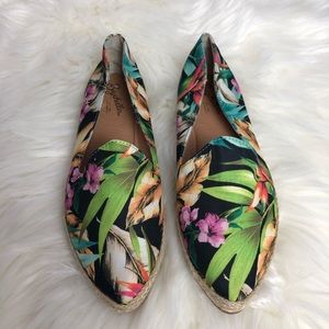 Seychelles Tropical Print Espadrille Flats Hawaii